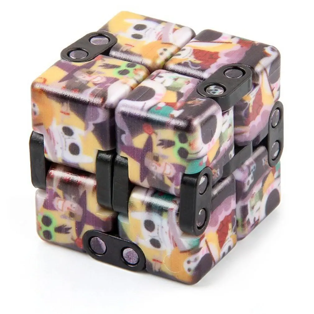 

Halloween Fidget Toys Children Adult Infinity Magic Cube Fingertips Relieve Stress Decompression Toy Funny Hand Game