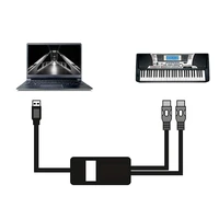 usb to midi cable converter for electronic drum piano keyboard adapter cord