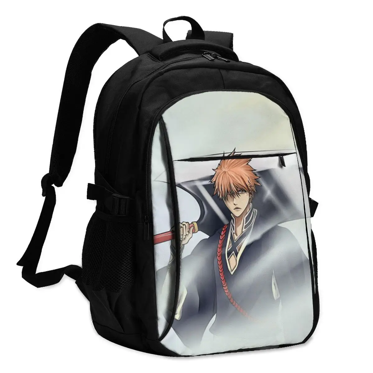 

Ichigo Backpacks Camping Unisex Pattern Backpack Modern Charging USB Bags