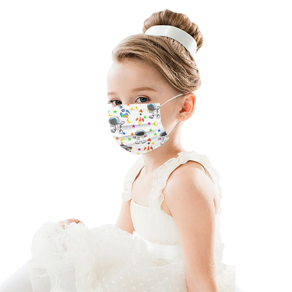 

20PCS Children's mask Disposable Face Mask Industrial 3Ply Ear Loop