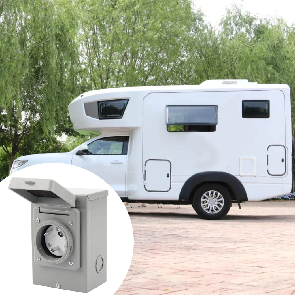 

125V RV Power Outlet Box Outdoor Electrical Receptacle Panel Car Generator