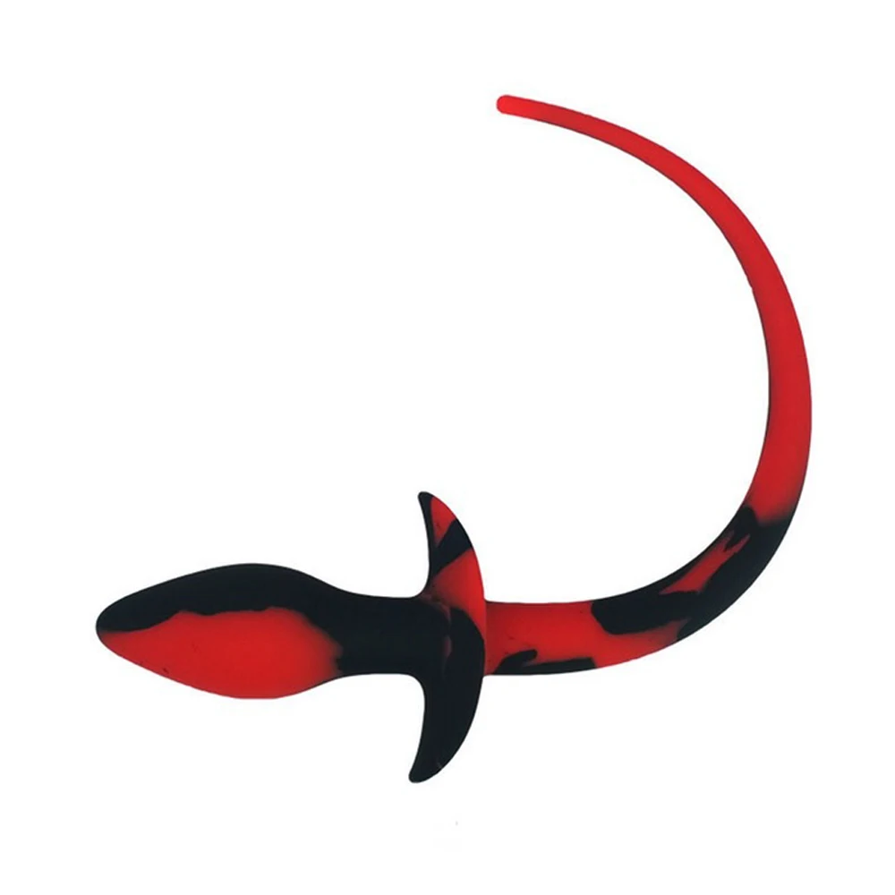 Силиконовая Анальная пробка с хвостом собаки Анальный Эспандер для женщин и