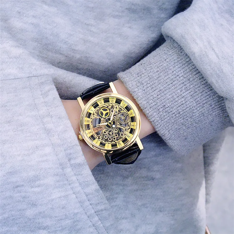 Привлекательный 2019 новый дизайн Для мужчин из искусственной кожи механические