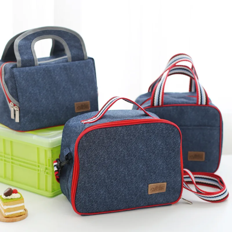 

Oxford cloth warm lunch bag portable heat preservation refrigerated lunch bag outdoor picnic beverage fruit fresh-keeping bag