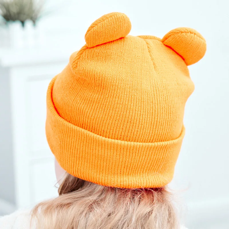 Шапка Вязаная Детская Осень-зима шапка для малышей | одежда и обувь