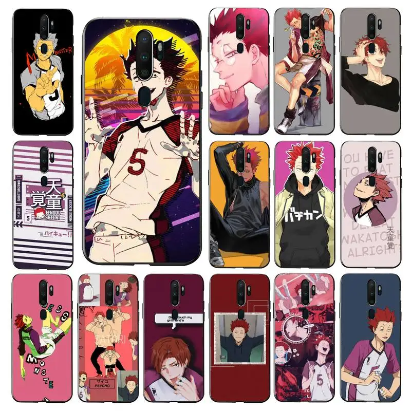

FHNBLJ Tendo Satori Haikyuu Phone Case for vivo Y91C Y11 17 19 53 81 31 91 for Oppo a9 2020