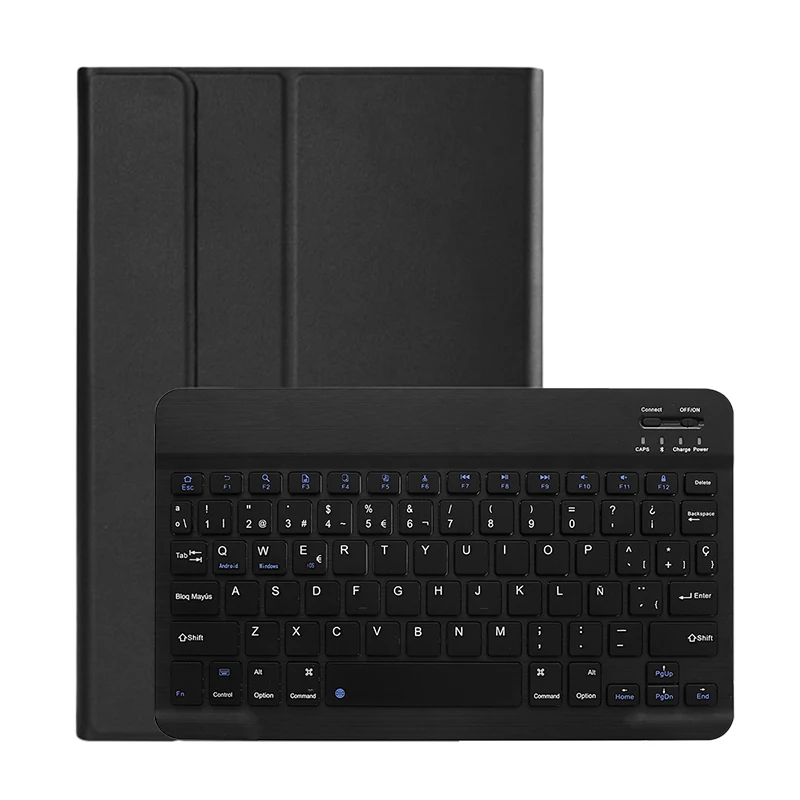 

HOT-Spanish / English Dual Language Wireless Keyboard Case For New Huawei Matepad Pro 10.8 Inch Tablet, Bluetooth Keyboard