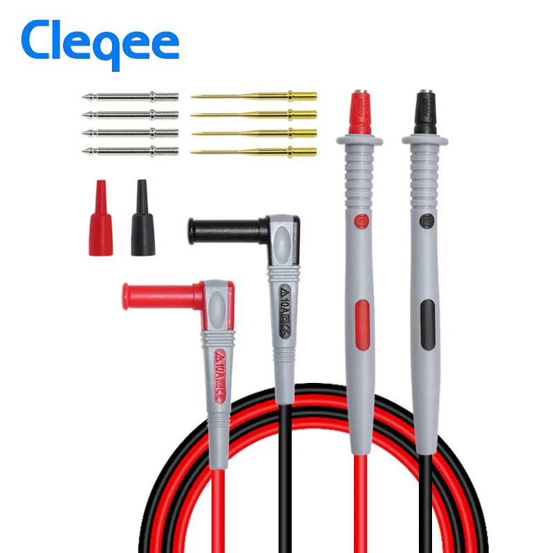 Cleqee P1503 Φ со сменными иглами проверка детской 1000 в 10 А для цифрового мультиметра