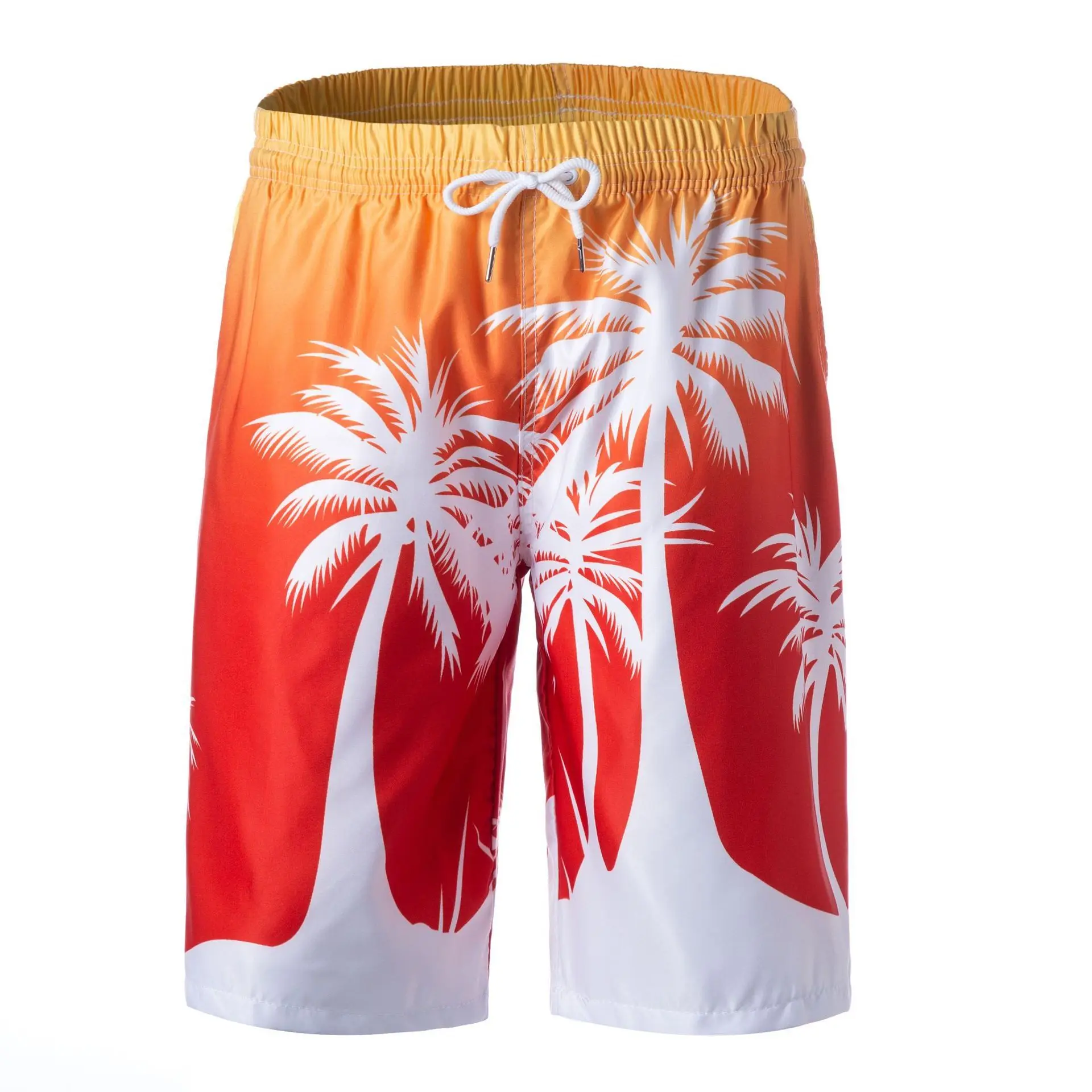 Новые Гавайские повседневные мужские пляжные рубашки с коротким рукавом