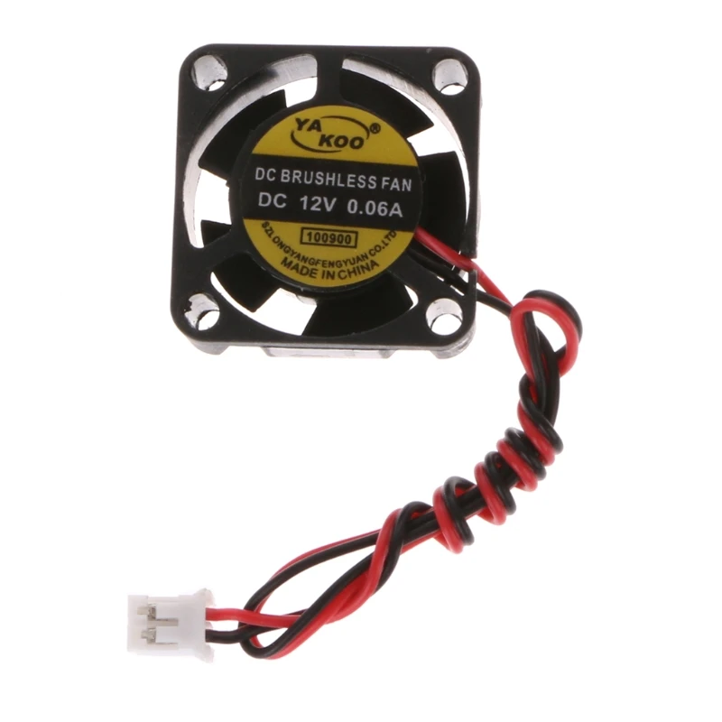 

2021 New DC 12V 0.06A 2-Pin 25x25x10mm PC Computer CPU System Brushless Cooling Fan 2510