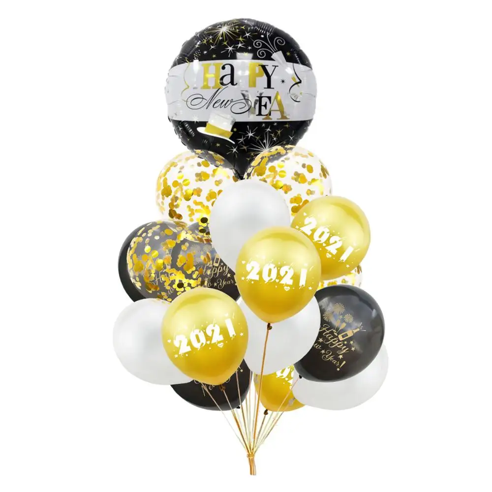 2021 с новым годом воздушные шары для свадьбы Рождественская вечеринка украшение 12