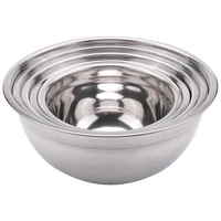stainless steel salad bowl with lid food mixing bowl diy cake bread mixer kitchen utensil bowl cooking tool
