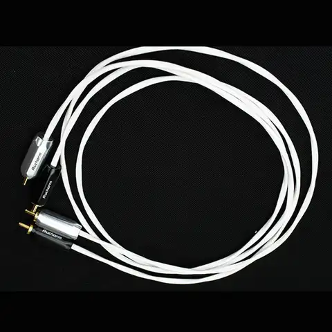 Aucharm Серебряный RCA Sub позолоченный Аудио кабель с медным покрытием