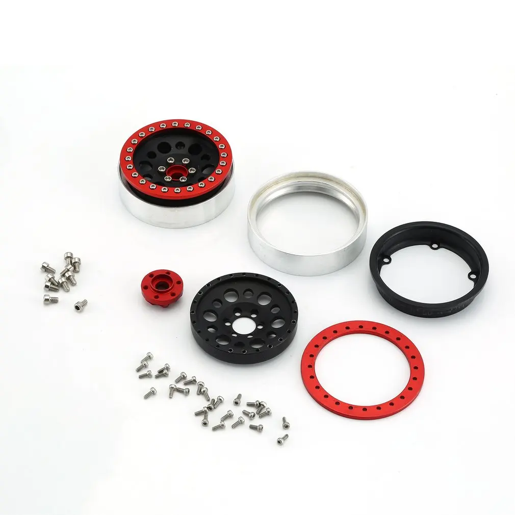 2 шт. дюймов кольцо из алюминиевого сплава обод колесо с бедлоком ступицы для 1/10 RC