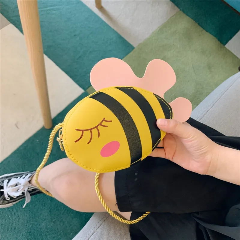 Новый популярный кошелек для мелочи из искусственной кожи с мультяшной Пчелкой