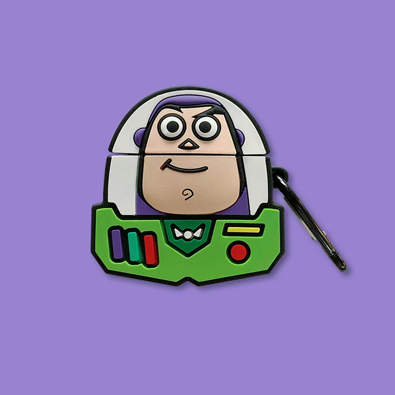 

Toy Story's Buzz Lightyear Cover Shell For Airpod Case Cute Cartoon Hudi Fork Dinosaur Earphone Protect Cases For Airpods 2 Pro