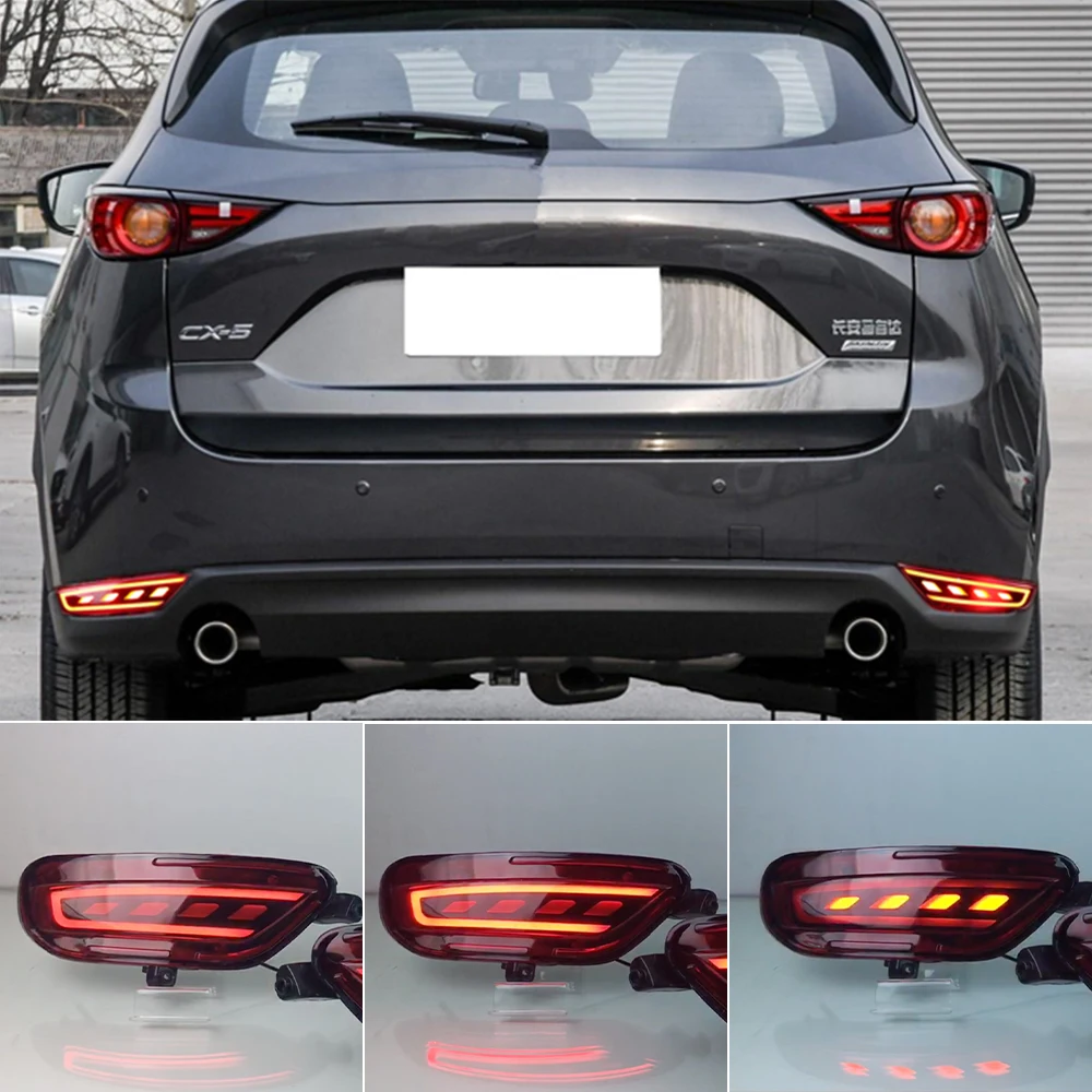 2 предмета в комплекте для Mazda CX 5 CX5 2017 2018 2019 2020 светодиодный задний отражатель