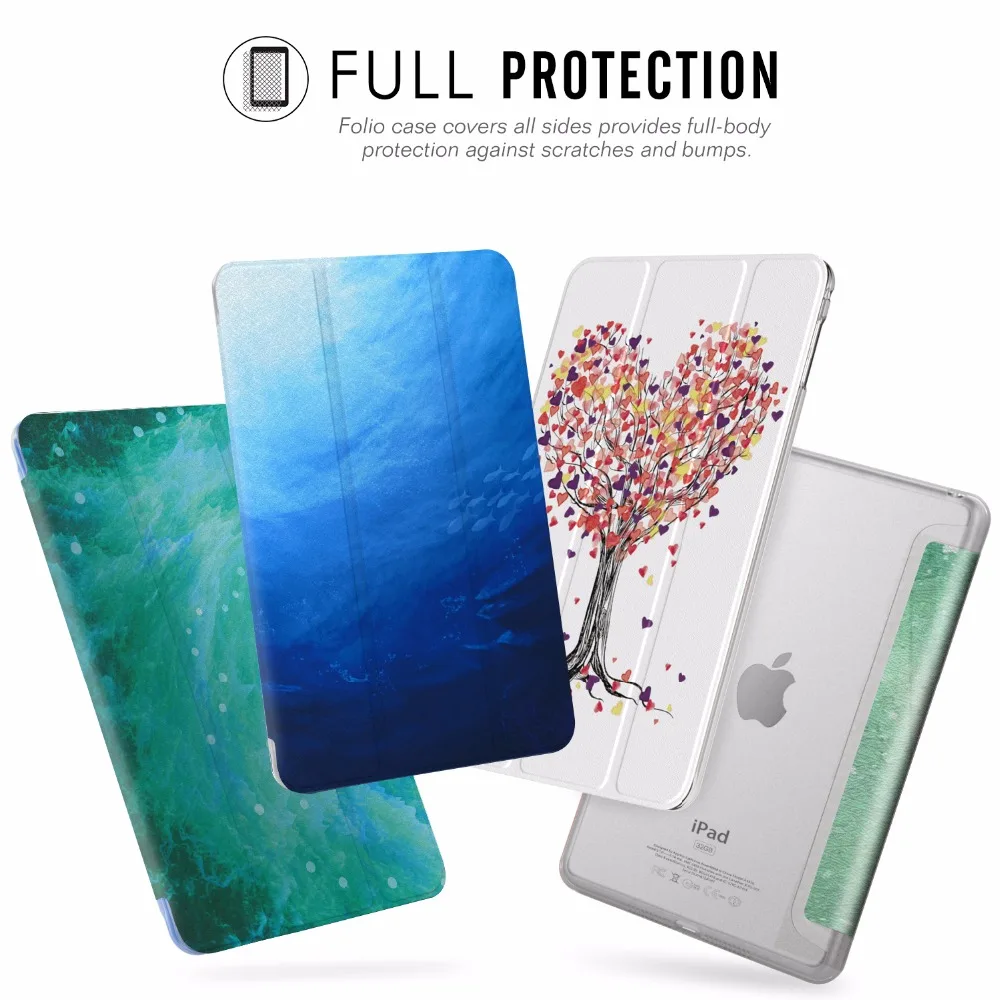 

Case For Pop iPad Mini 5 2019 (5th Generation 7.9 inch) - Slim Lightweight Smart Shell Stand Cover with Translucent Frosted Back