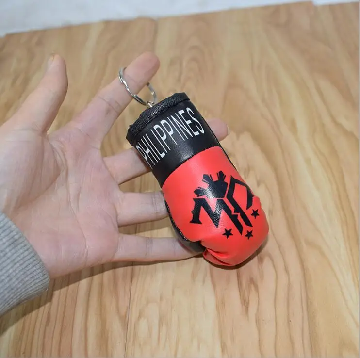 Моделирование мини ПВХ кожаные боксерские перчатки брелок для ключей с