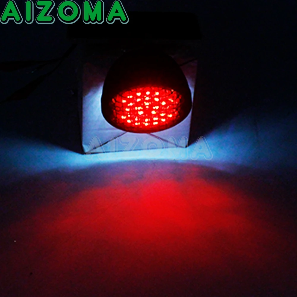 Винтажный мотоциклетный тормозной задний фонарь с грилем лампа для номерного