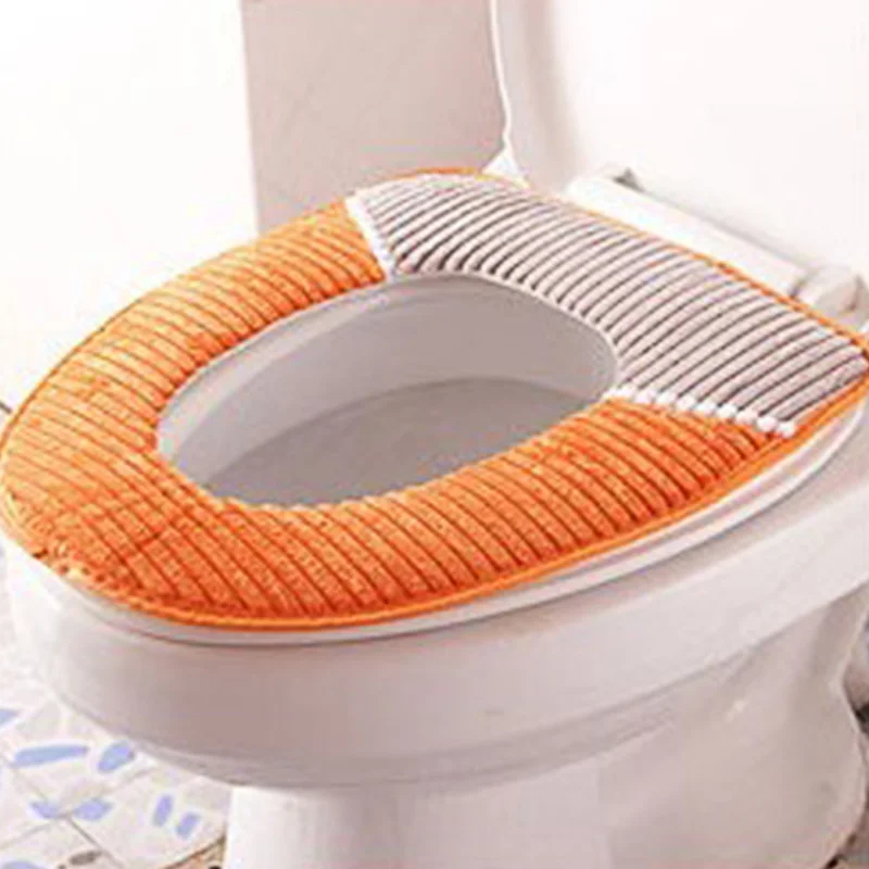 1 шт. Вельветовая накладка на крышку унитаза|Чехлы сиденья унитаза| |