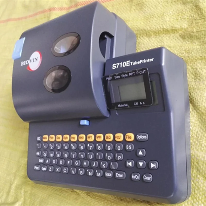 Подключение к ПК редактор на английском языке Линейный Маркер кабель ID принтер