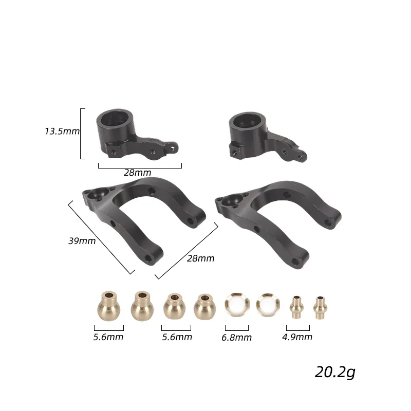 

for WPL D12 1/10 RC Truck Car Upgrade Parts Metal Lower Swing Arm Steering Cup Knuckle Ball Joint Set Accessories
