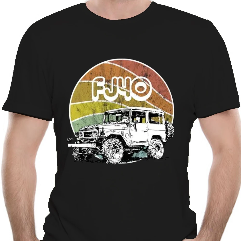 Мужская Ретро футболка Toyo Landcruiser Land Cruiser 70 Винтажная Футболка Fj40 Классическая