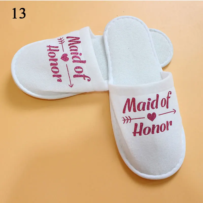 

Guest Slippers Women Classic Comfortable Home Flip Flop Shoes Loafer Slippers Non-slip Hotel Slippers Wedding Female Shoes
