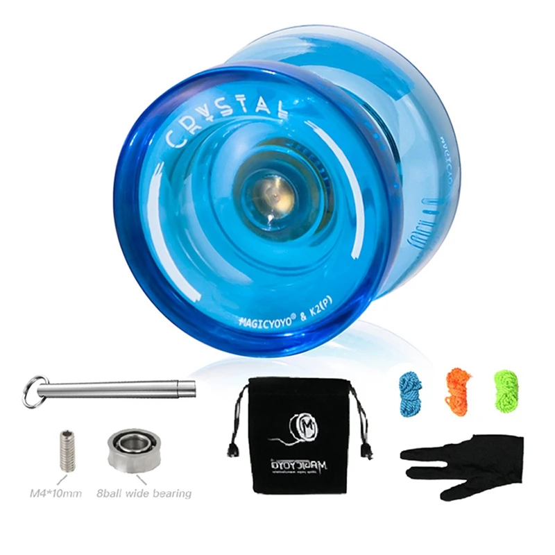 

MAGICYOYO K2P Responsive ABS Yoyos for Kids Beginner Yoyo with Gloves Short Puller Rope Storage Bag