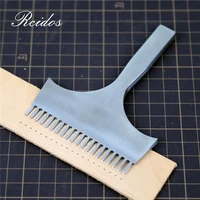 rcidos hand sewing rhombus hole puncher20 tooth manual rhombus stitching hole punching toolsdistance4mm