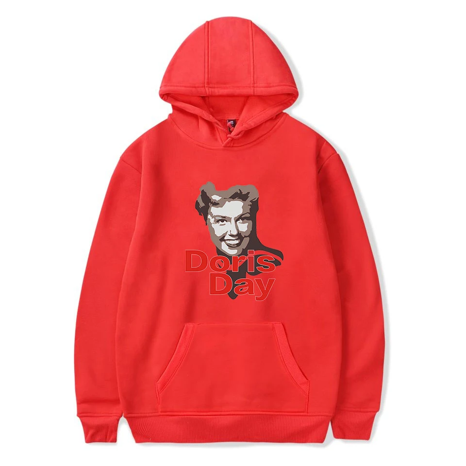 

2019 The latest Singer Doris Day Hoodies men/women Fashion Harajuku Style Sweatshirt Cotton Doris Day Black Hip Hop Hoodie Top