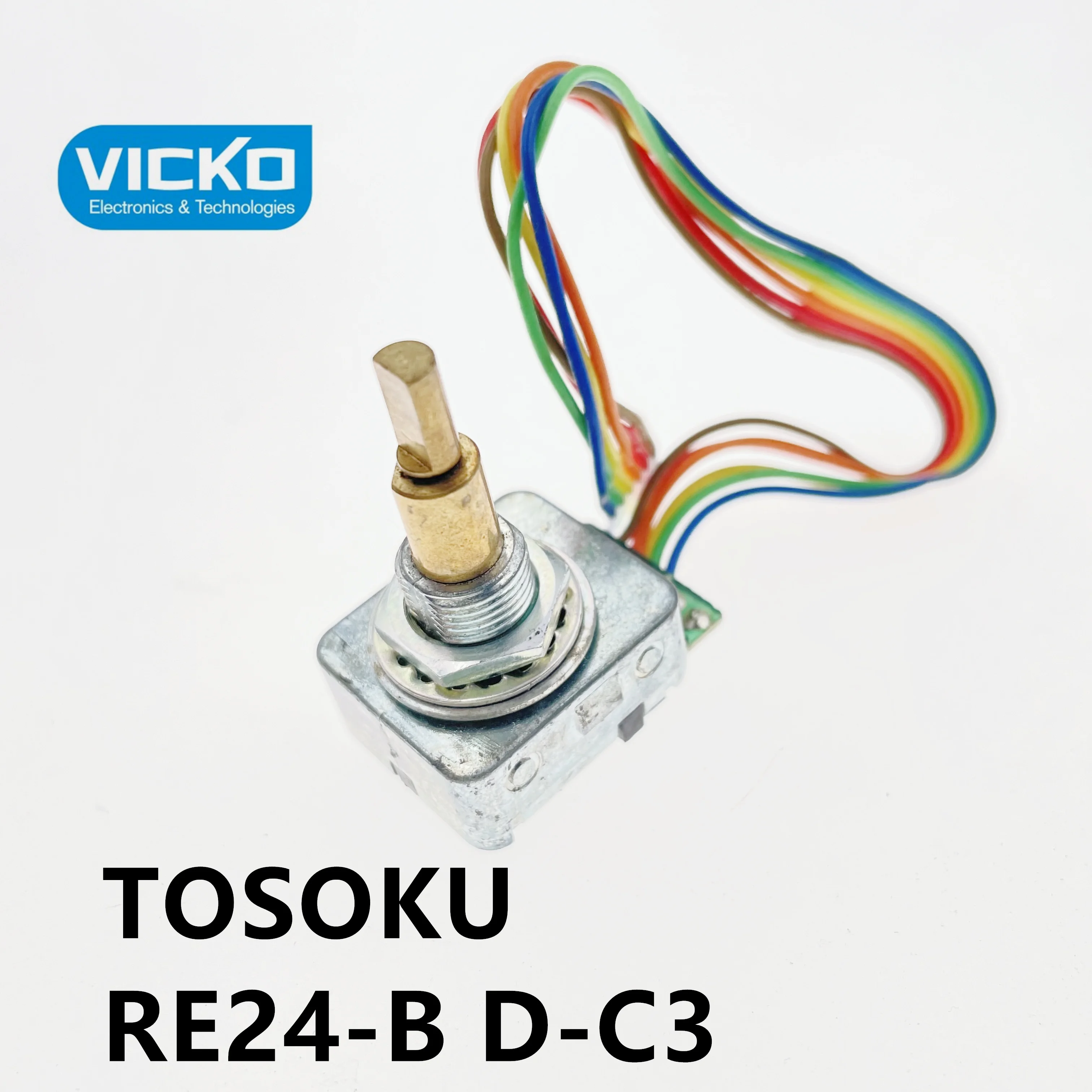 [VK] б/у TOSOKU RE24-B 25C 743 3 V с 24-ступенчатым оптическим датчиком stepper 6 ножной вал 25 мм