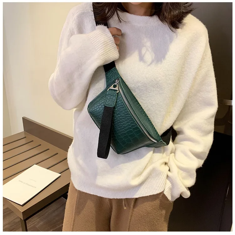 

Women bag crocodile multicolor messenger chest bag clutch female Pu leather handbag cross body bag Fashion high quality