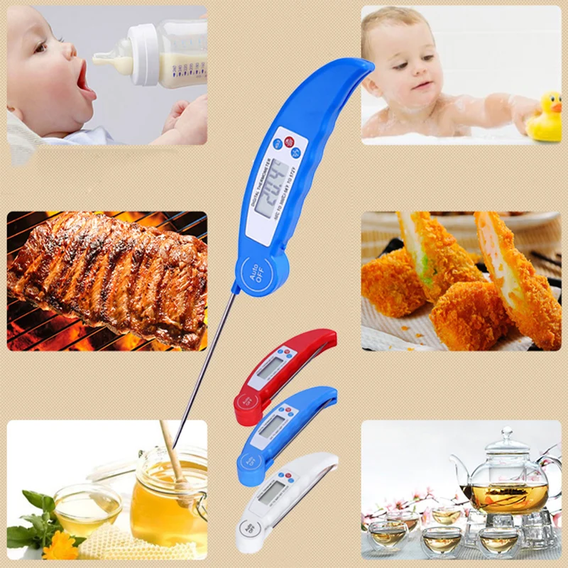 

LCD Tools Milk Cooking Barbecue Kitchen Food Thermometer Ooking Temperature Gauge Professional Durable Practical Convenient