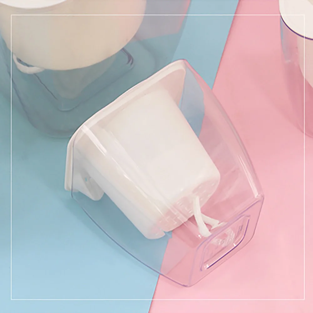 ABS Прозрачный домашний горшок контейнер цветочный украшение квадратный Рабочий