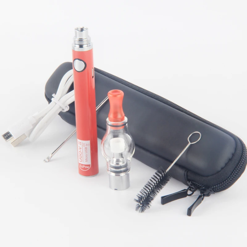 Электронная сигарета стеклянный шар концентрат атомайзер Ugo-V2 воск Ugo VII травяной