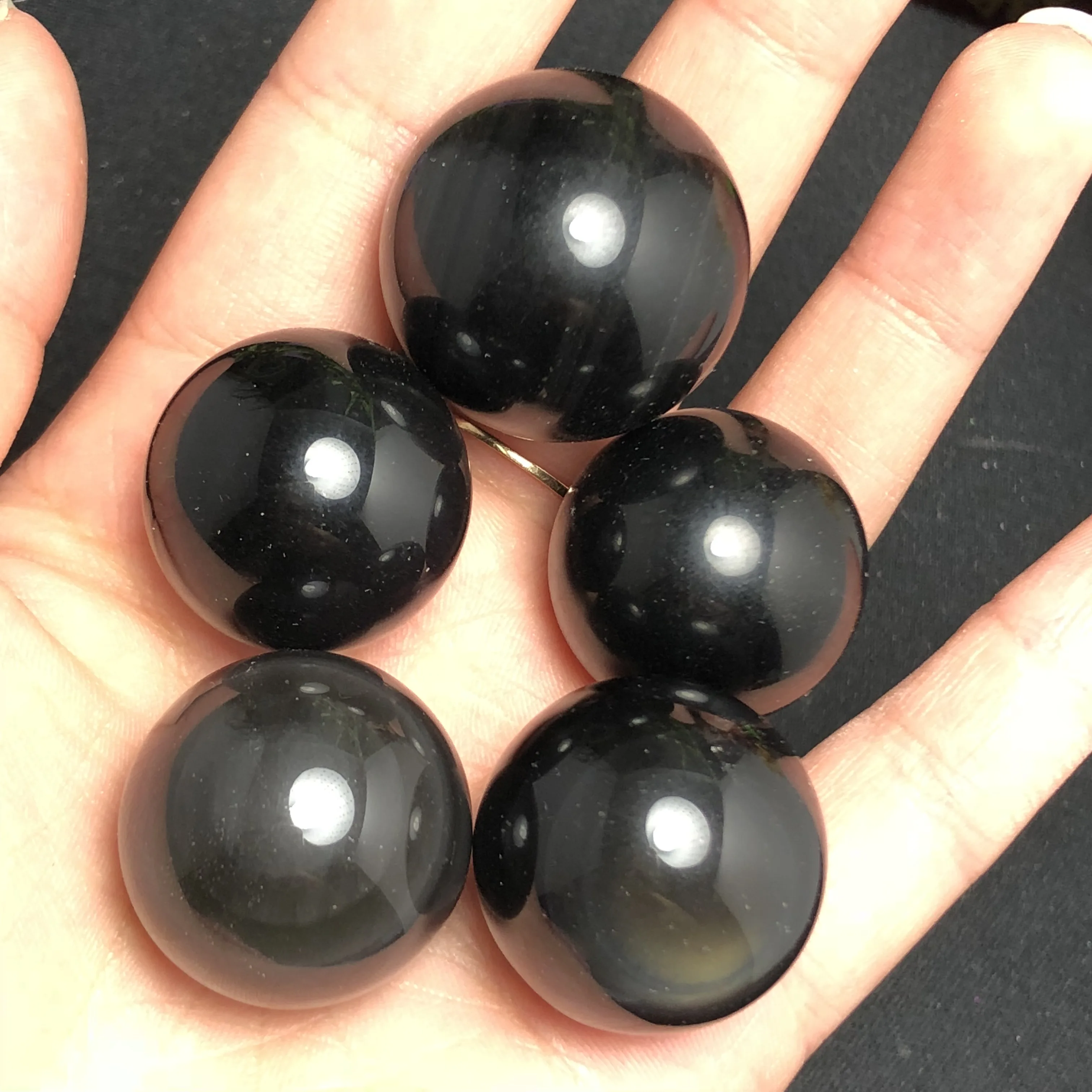 5 шт. натуральный обсидиан мраморный кристалл кварца и минеральной Рэйки лечение
