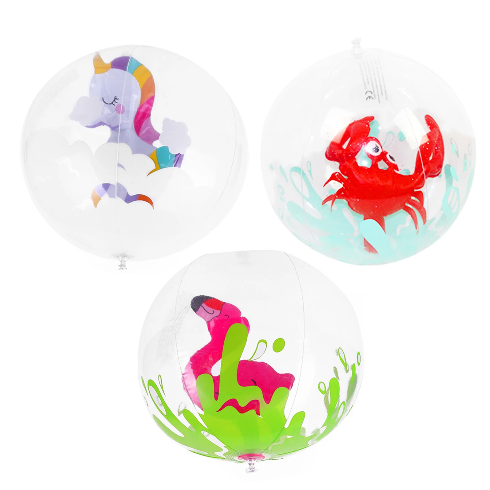 

3pcs Inflatable Swimming Pool Balls Flamingo Pool Float Unicorn Baby Swimming Pool Floats Baby Pool Toys Bathing Pool Beach Ball