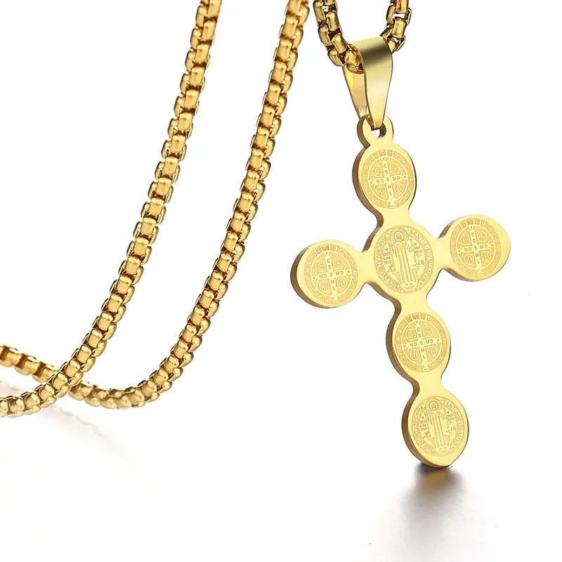 Амулет из нержавеющей стали для религиозных верующих крест со священной Библией