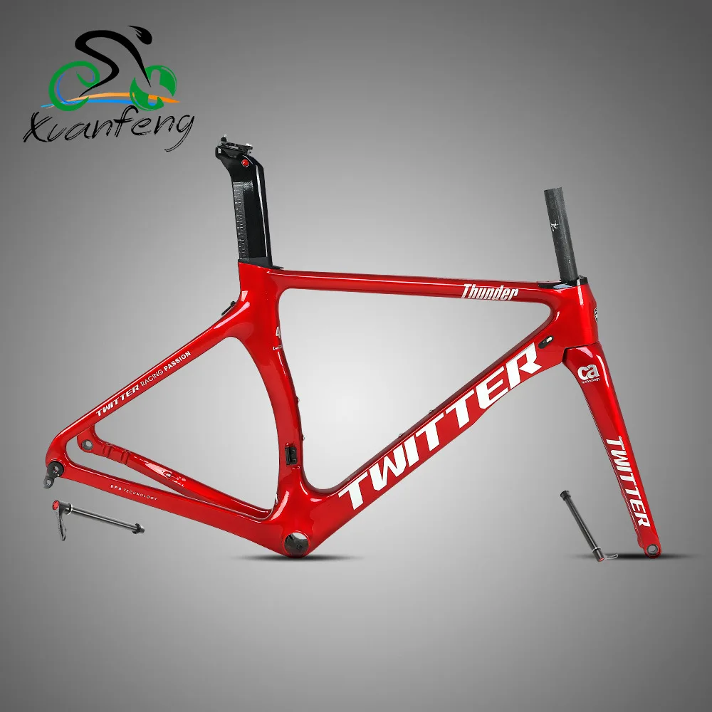Новая стильная Дисковая тормозная дорожная рама из углеродного волокна с