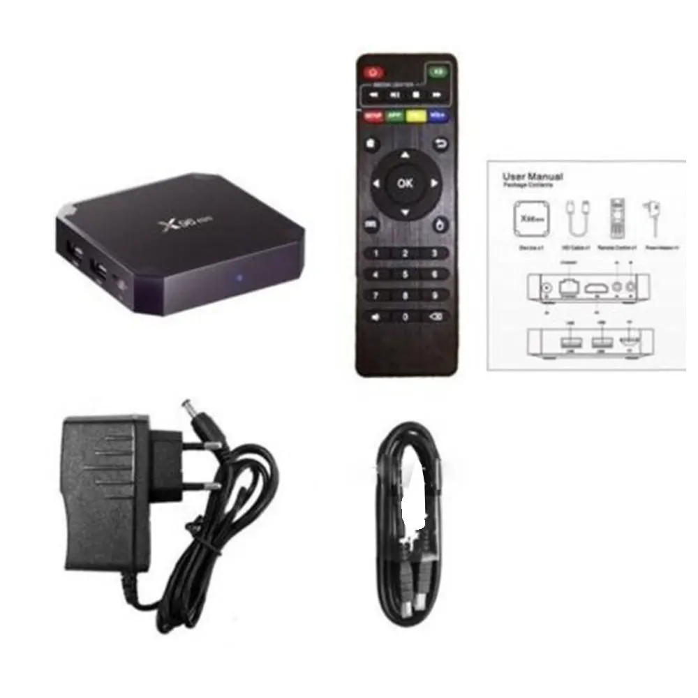 X96 мини компьютерной приставки к телевизору S905W 2 Гб + 16 ГБ Android 7 1 Tv Box 4K Smart сетевая