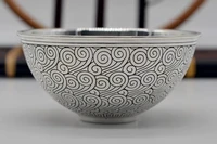 silver bowl 999 silver snowflake silver chopsticks silver spoon set tableware baby kids home gifts