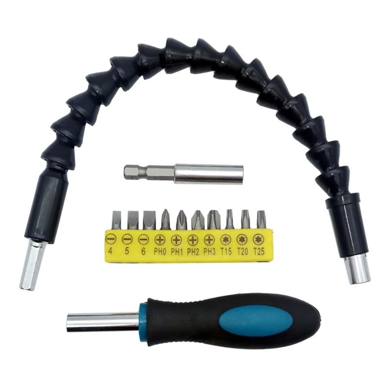 

Гибкий телескопический вал ABSF 11,5 дюйма, подключенный к наконечнику приводного вала, гибкий вал дрели, шатун для бит