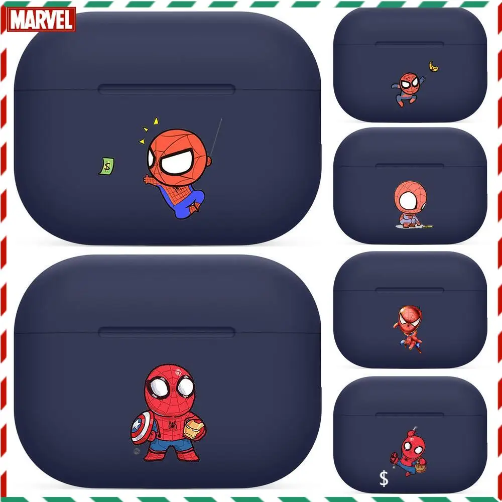 

Spider-Man Marvel For Airpods pro 3 case Protective Bluetooth Wireless Earphone Cover Air Pods airpod case air pod cases Navy 1