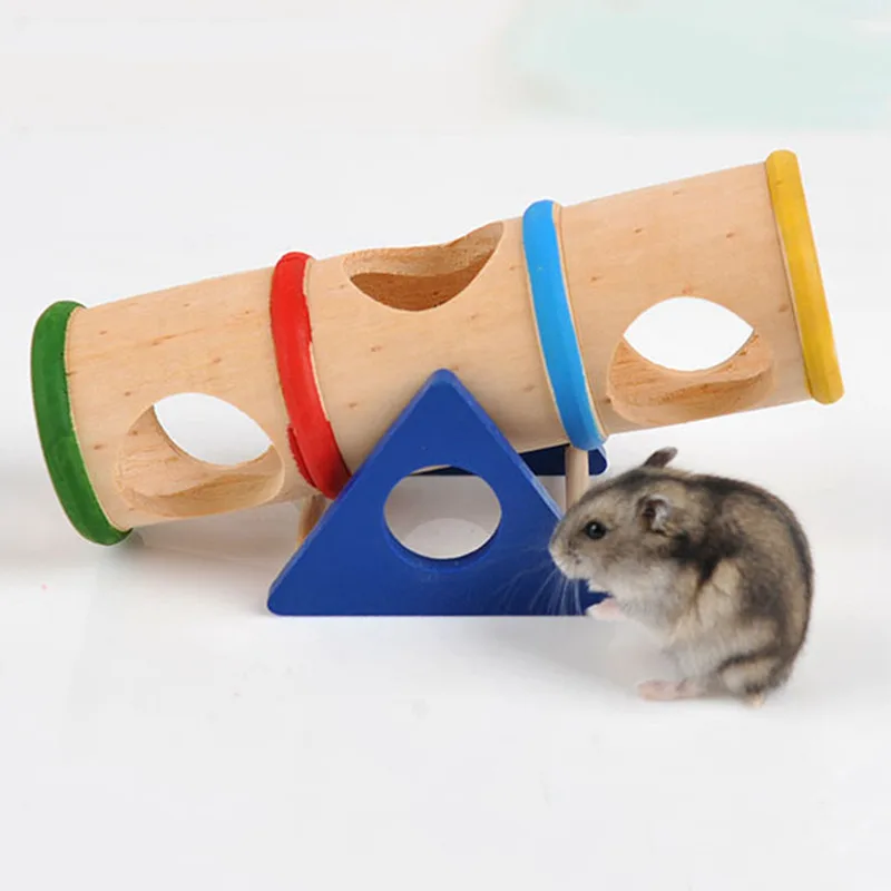 Pet Small Animal Playground - Wooden Seesaw Toy for Animals Dwarf Hamster and Mouse | Дом и сад