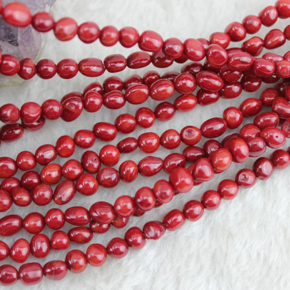 1 нитка бусины красивые модные маленькие нежные декоративные белые коралловые