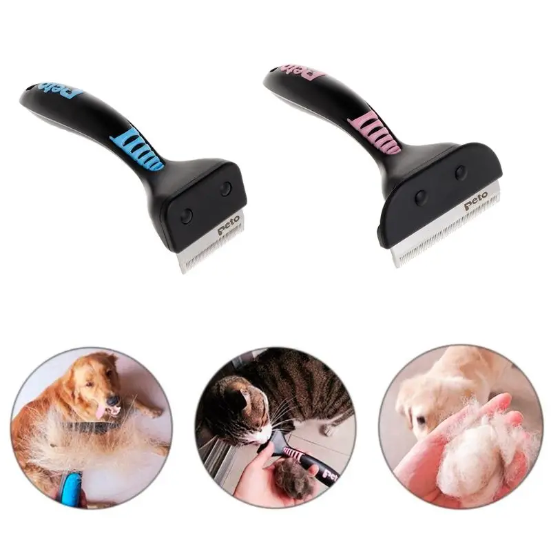 

Pet Comb Hair Remover Trimmer Grooming Dog Cat Puppy Kitten Deshedding Brush Safe Removal Beauty Professional Supplies