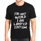 Модная футболка с принтом, новинка, i m not ODD i am limited edition, механический Топ, мужские свободные футболки по индивидуальному заказу