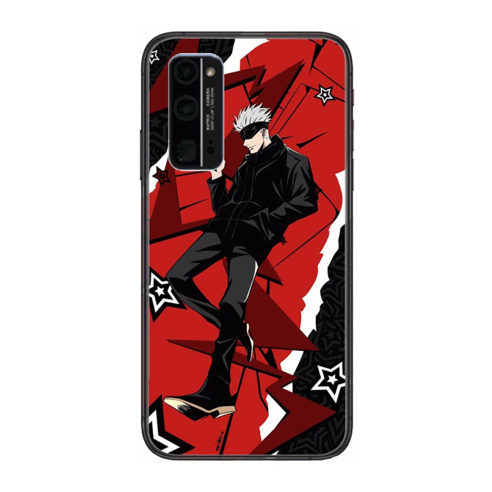 

Anime Kaikai Kitan Style Phone Case Hull For Huawei Honor 8 9 10 20 30 A S Lite Pro 5g i Black Back Soft Cell Cover Pretty